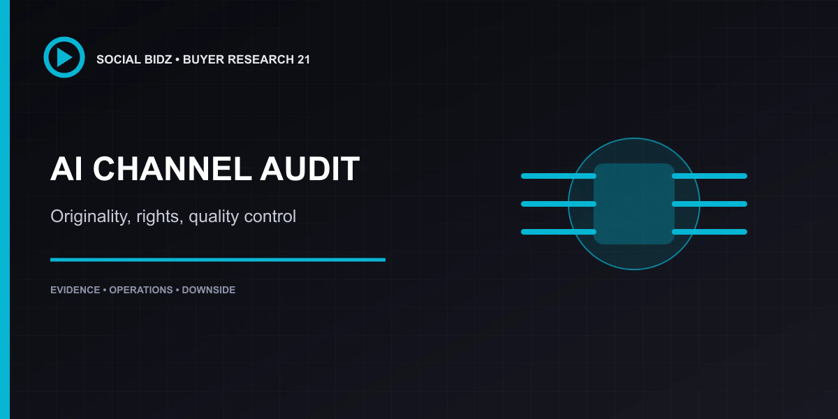 How to Audit an AI YouTube Channel Before Buying