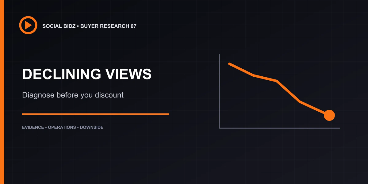 Should You Buy a YouTube Channel With Declining Views?