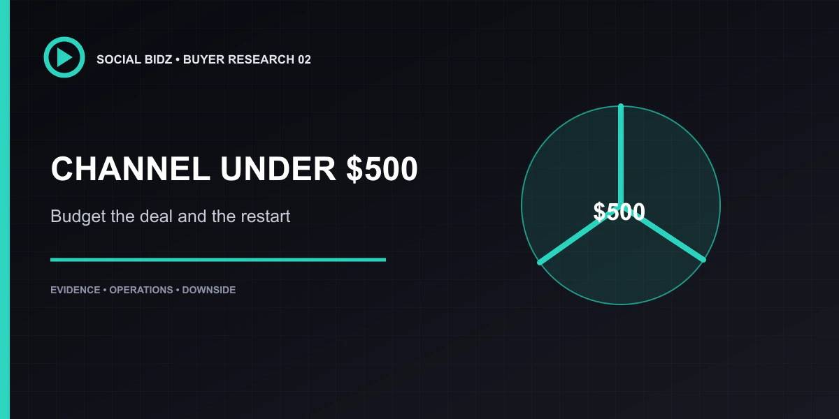How to Evaluate a YouTube Channel Under $500