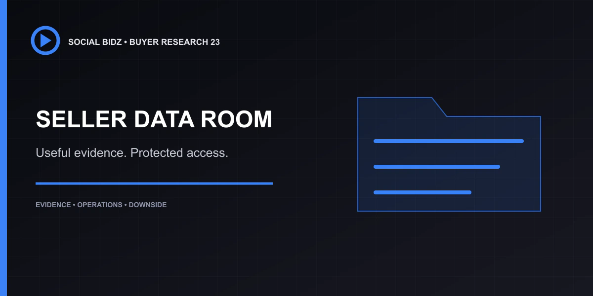 Build a YouTube Channel Seller Data Room
