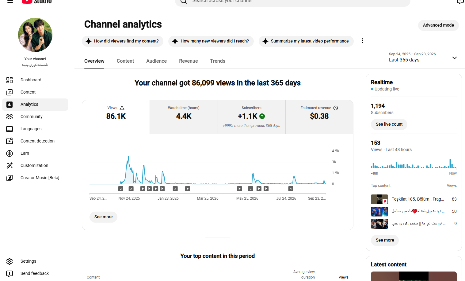 Channel screenshot 1