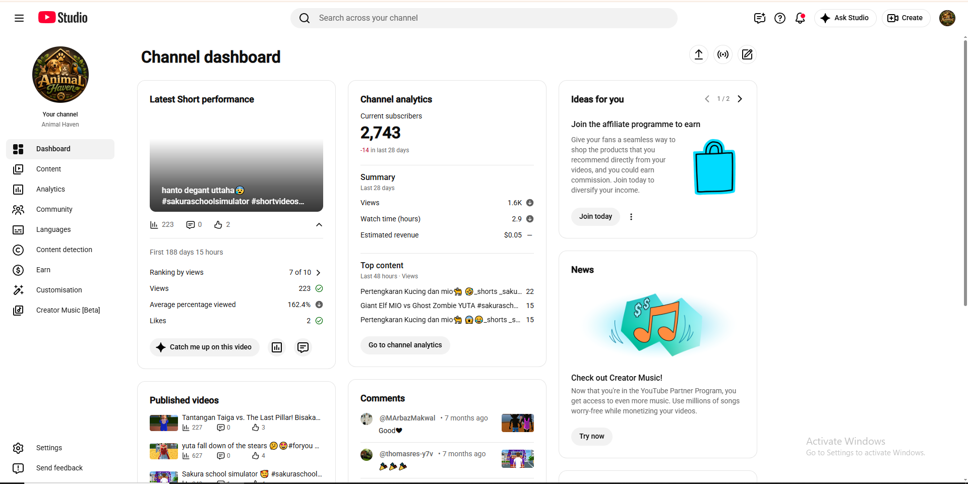 Channel screenshot 2