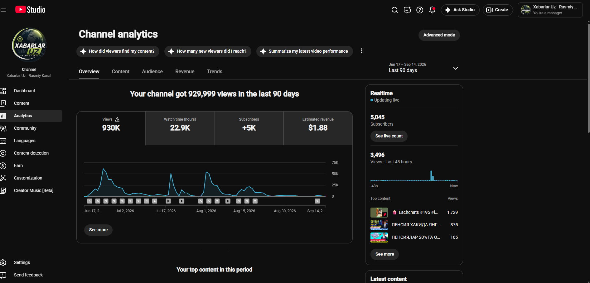 Channel screenshot 2